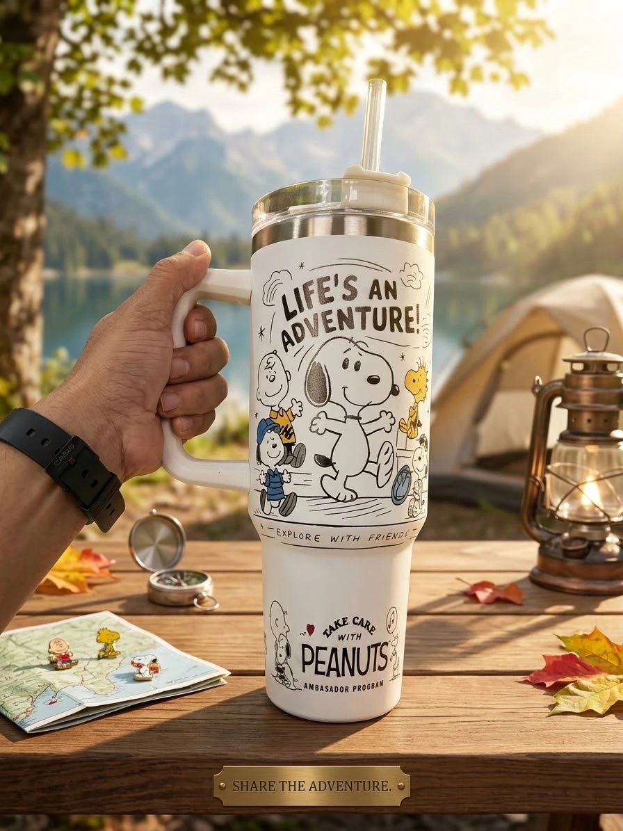 TERMO DE ACERRO INOXIDABLE 1200 ml. COLECCION SNOOPY 2