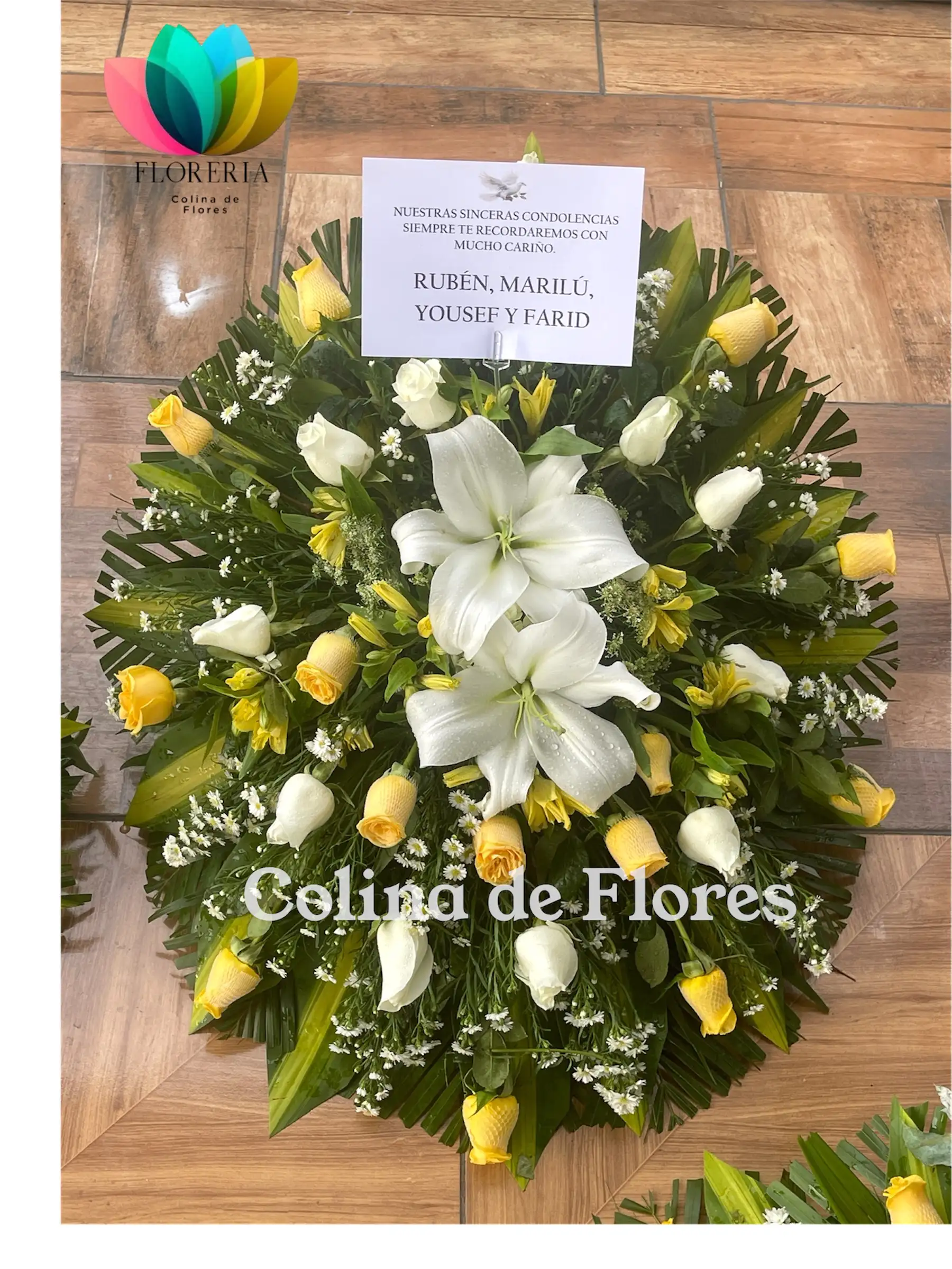 Lágrima amarillo y blanco