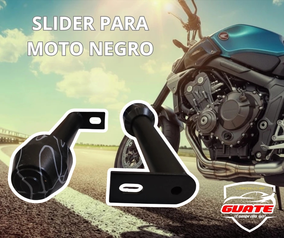 SLIDER PARA MOTO NEGRO