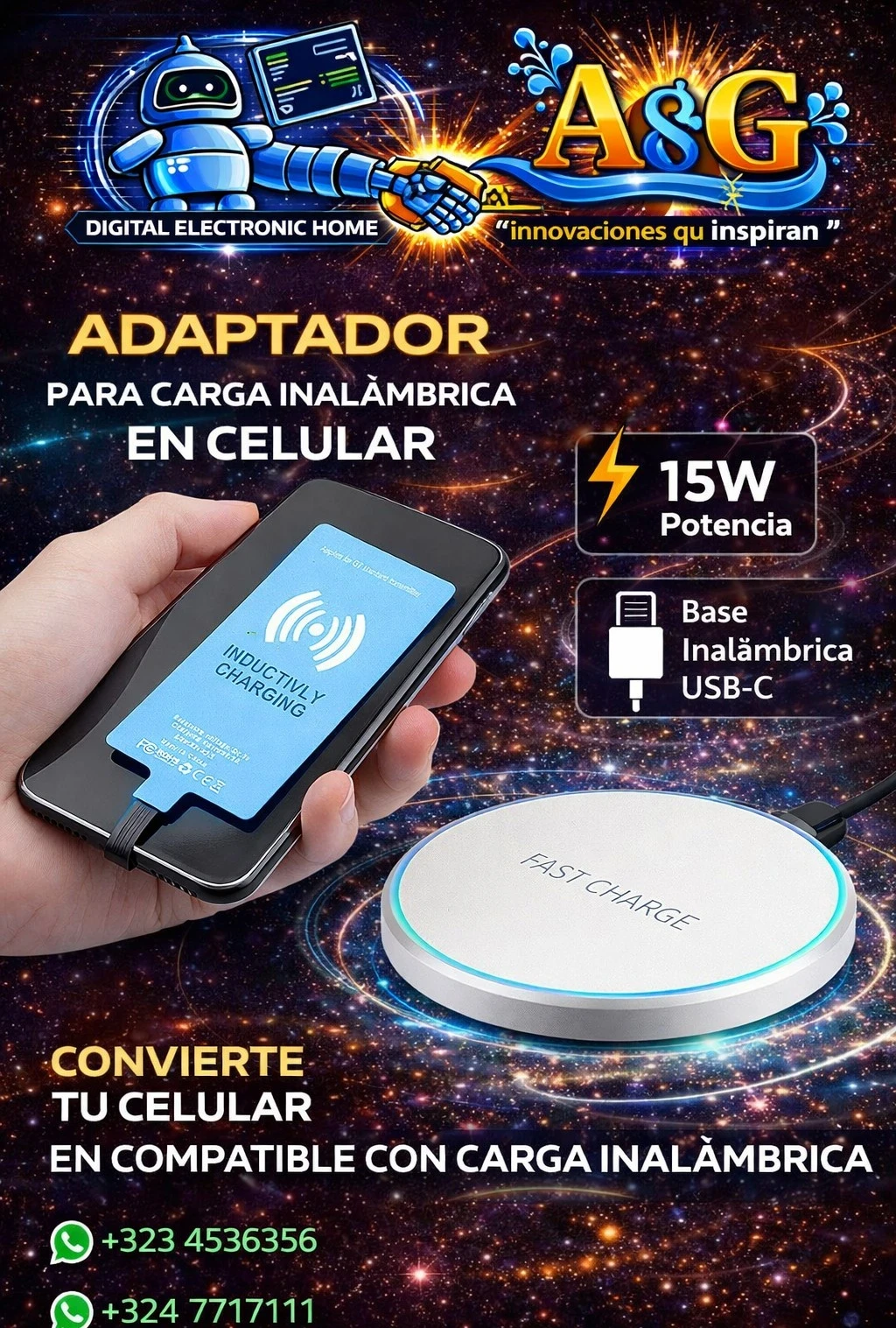 Base carga magnética 