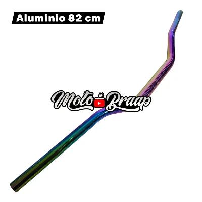 Manubrio sin bases semi macizo tornasol aluminio 82 cm