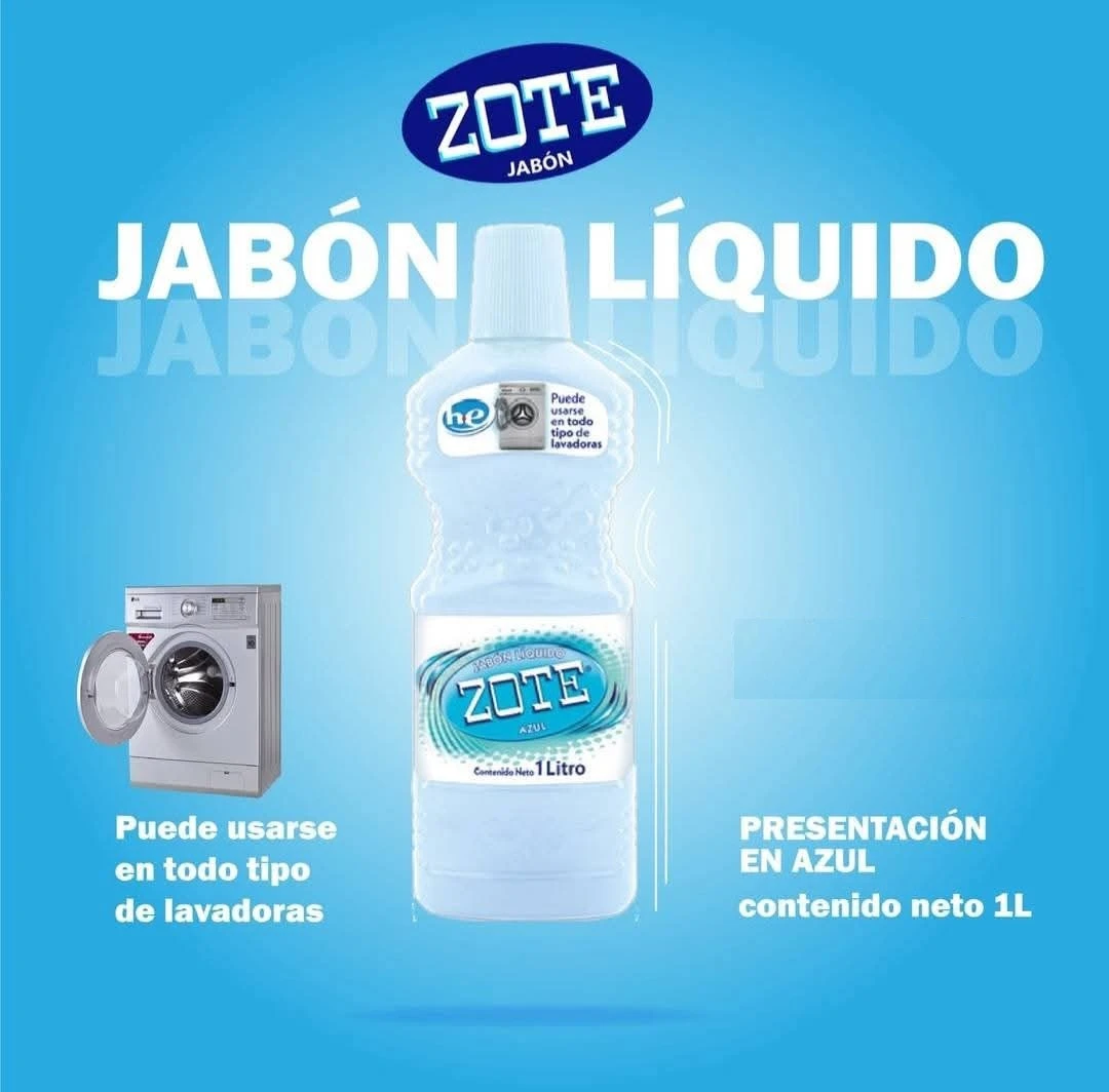 Jabón Zote Líquido Azul 2