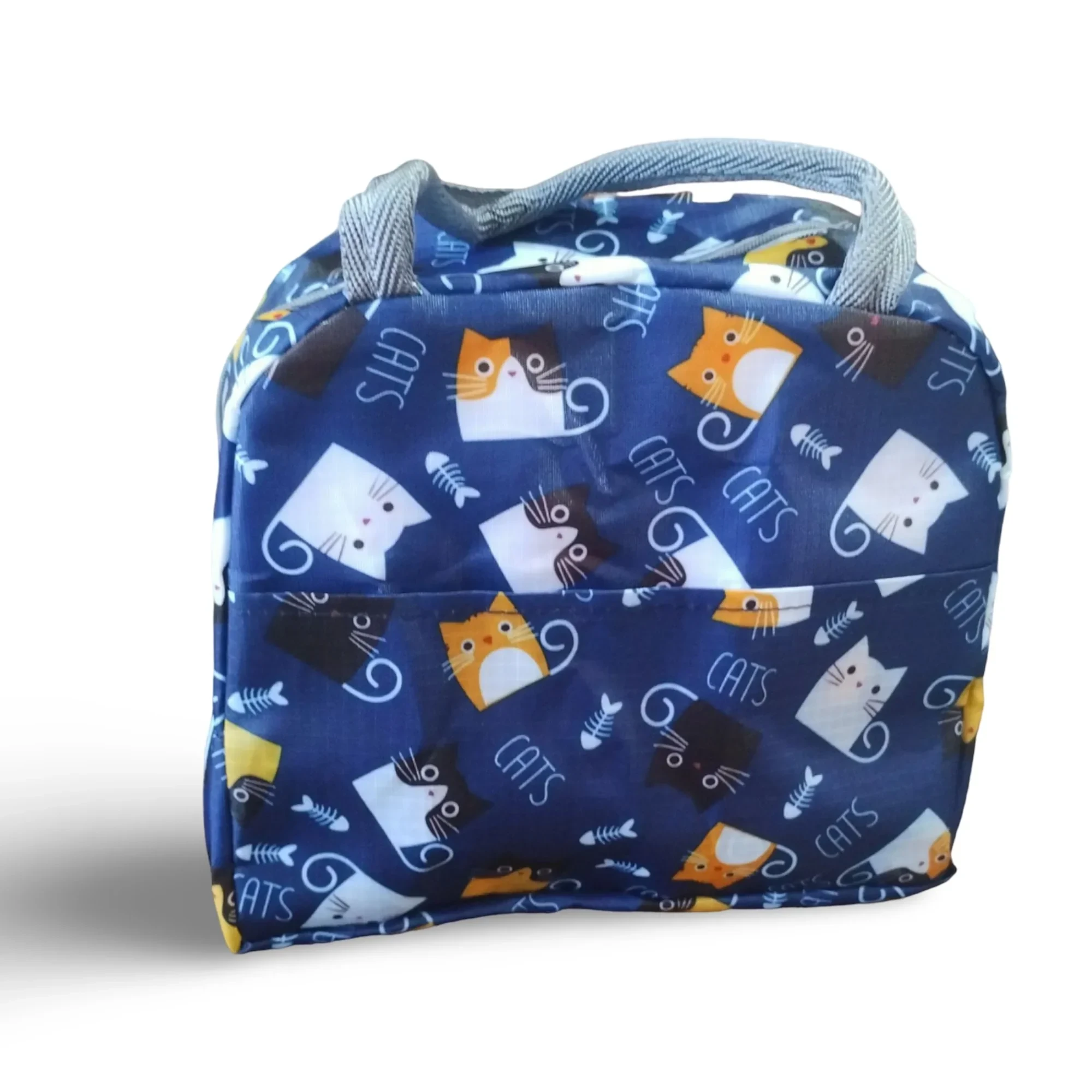 Bolsa Almuerzo azul gato