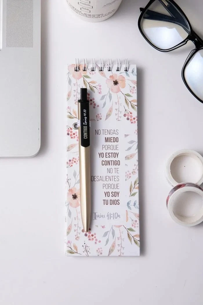 Libreta larga con lapicero No temas