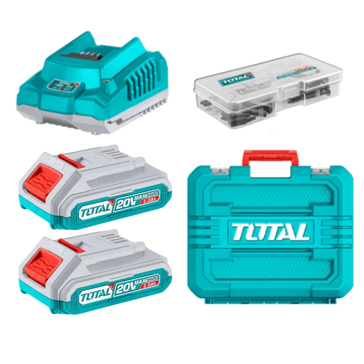 TIDLI206681-TDLI20602 Taladro percutor 66nm + taladro atornillador 60nm total 8