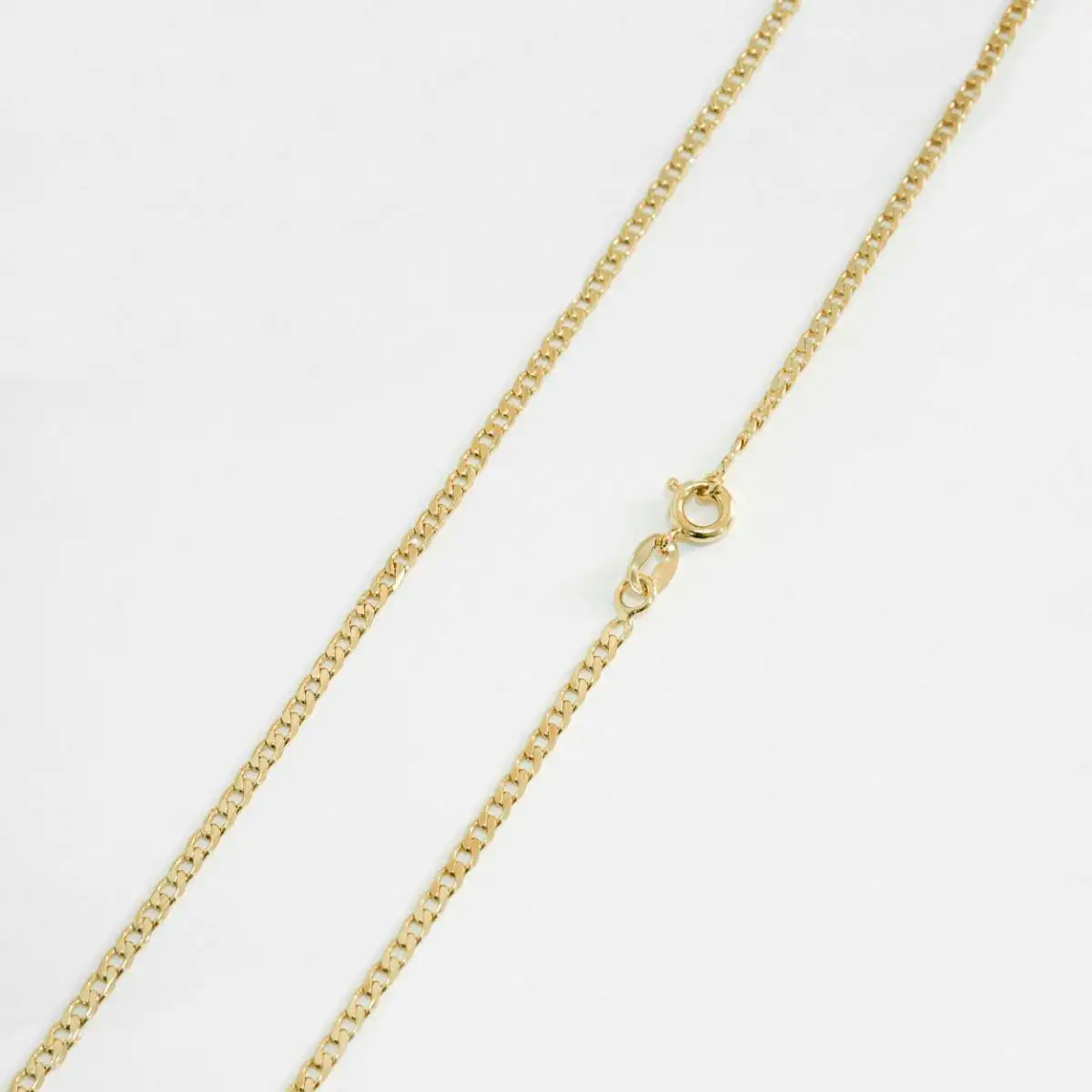 Cadena Cubana Plana Diamantada 2mm 50cms 3
