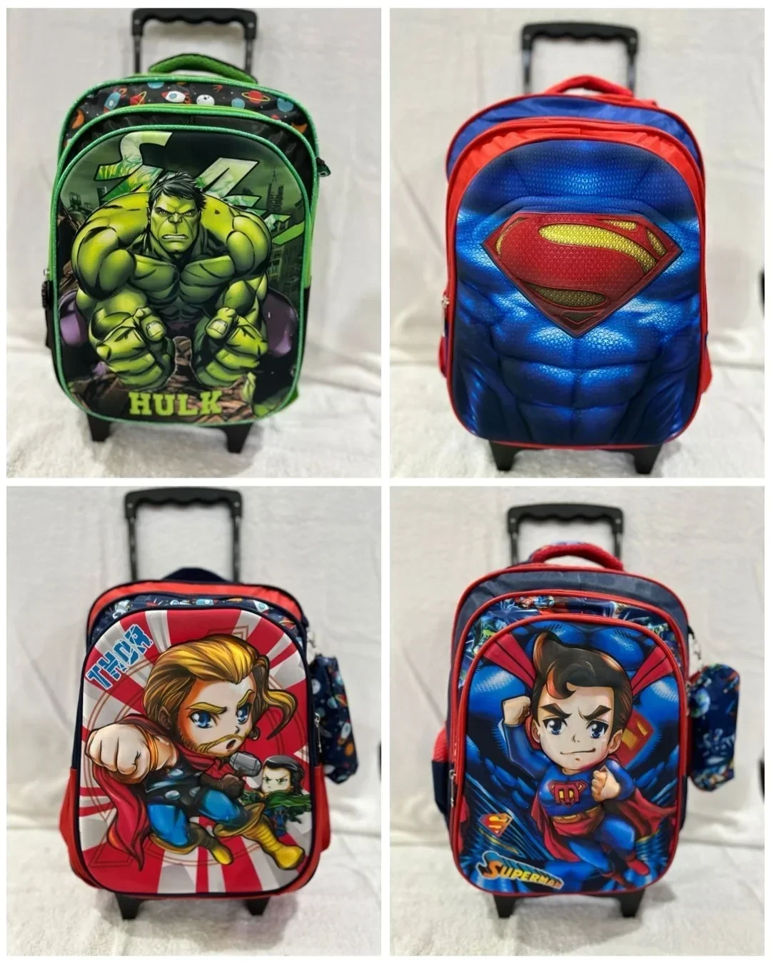 MOCHILAS ESCOLAR DISNEY CON CARRO 4