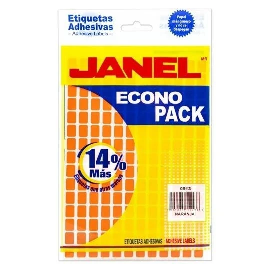 etiquetas naranja #1 janel 