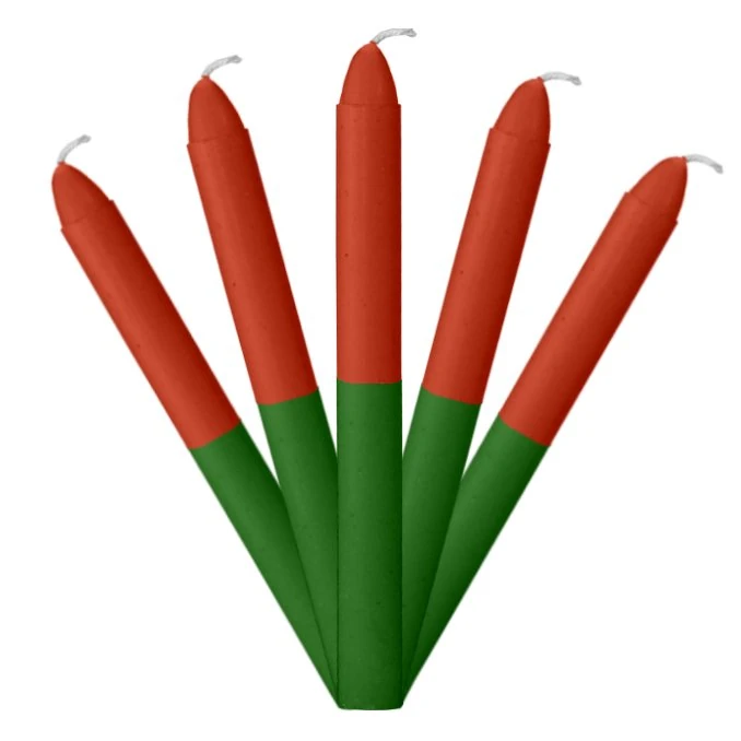 Vela Combinada Rojo Verde Nº4