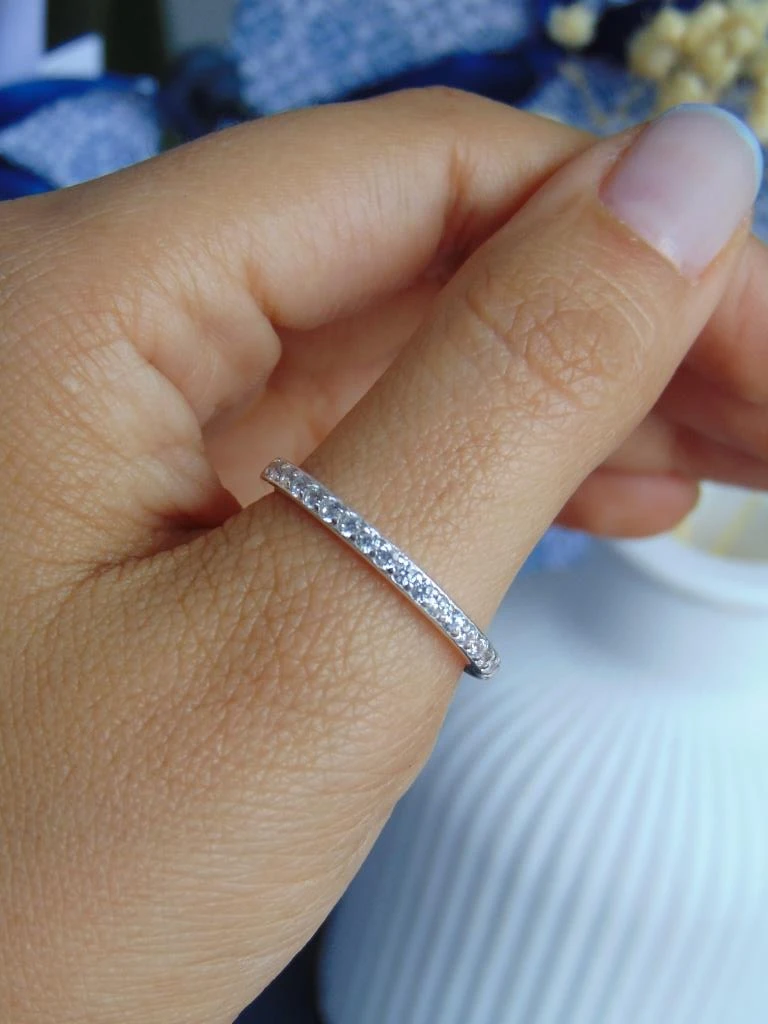 ANILLO PLATA LEY 925 DELGADO LINEA BRILLOS TALLA 10