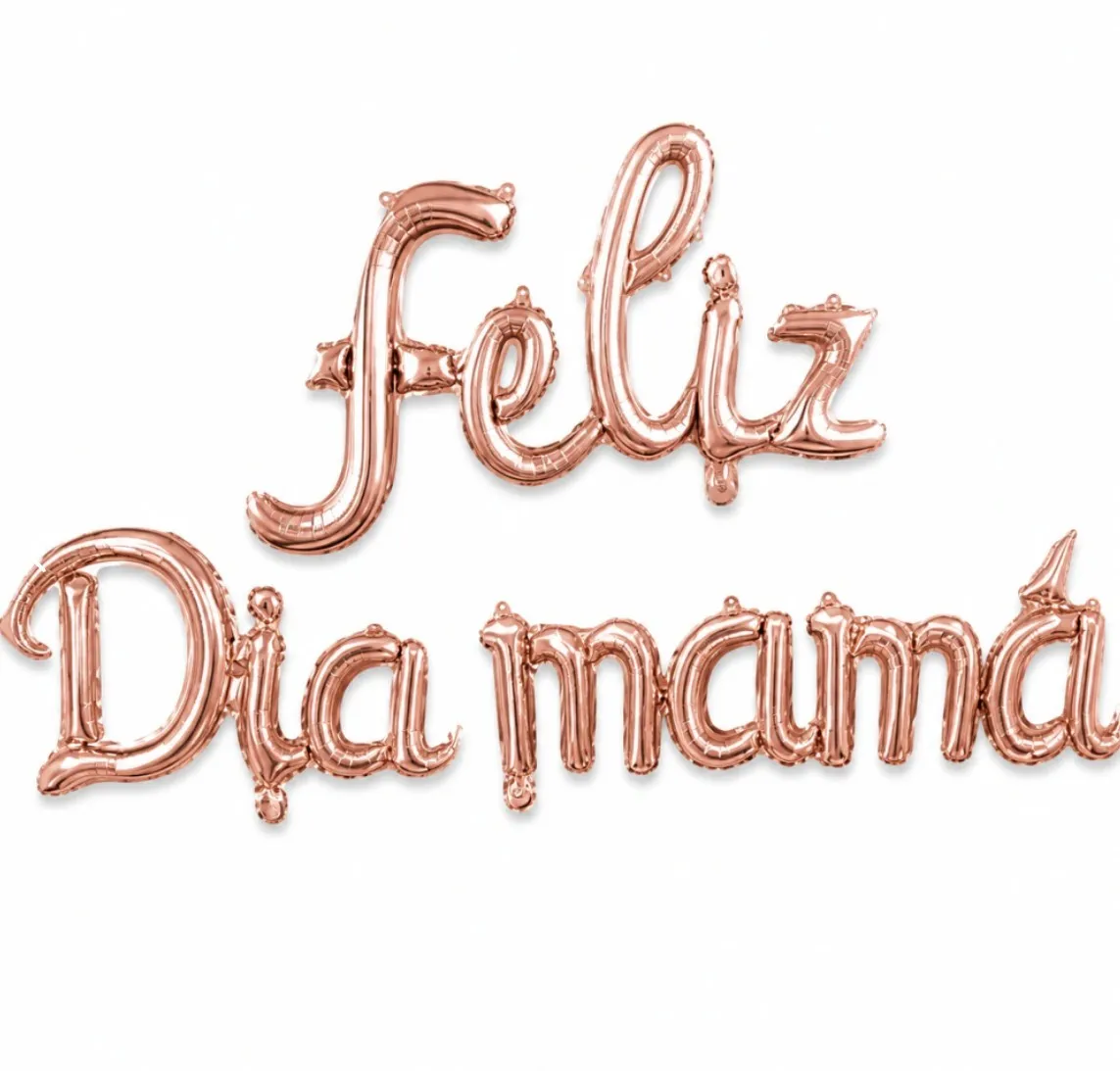 Globo metalizado frase cursiva "Feliz dia mama" 3