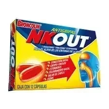Nkout broncolin antigripal 12 capsulas