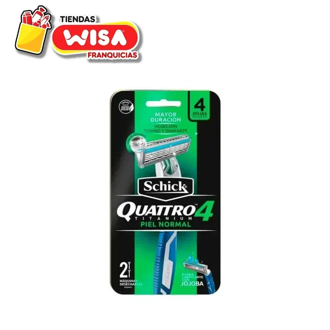 Schick Titanium x 4 Hojas
