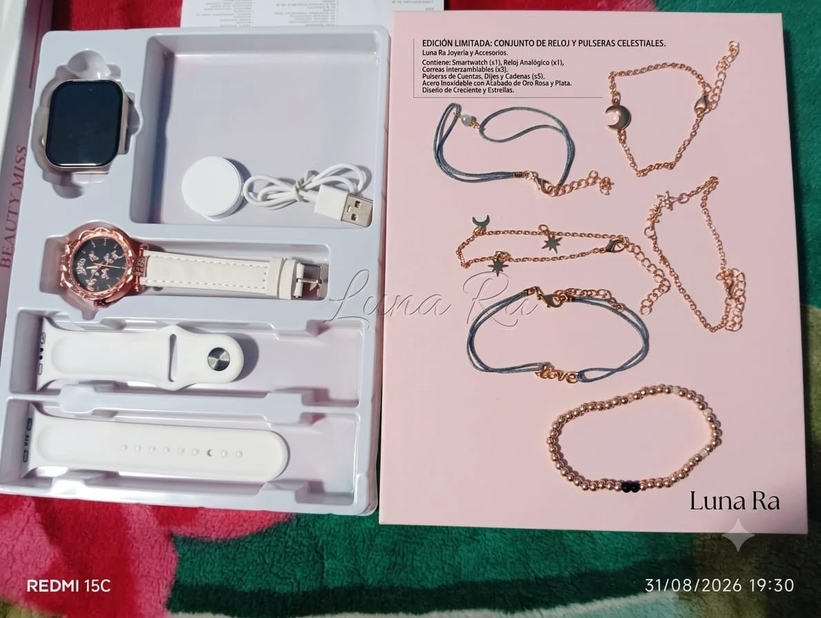 SET DE RELOJ ⌚ CON PULSERAS 