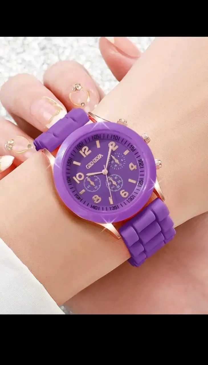 Reloj Geneva/ Edición Silicona 