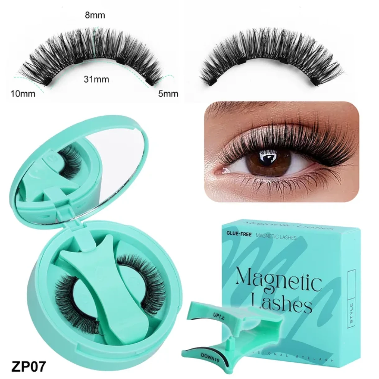 PESTAÑAS MAGNETICAS IMANTADAS ,DELIVERY GRATIS Pestañas magnéticas sin pegamento 😍 5