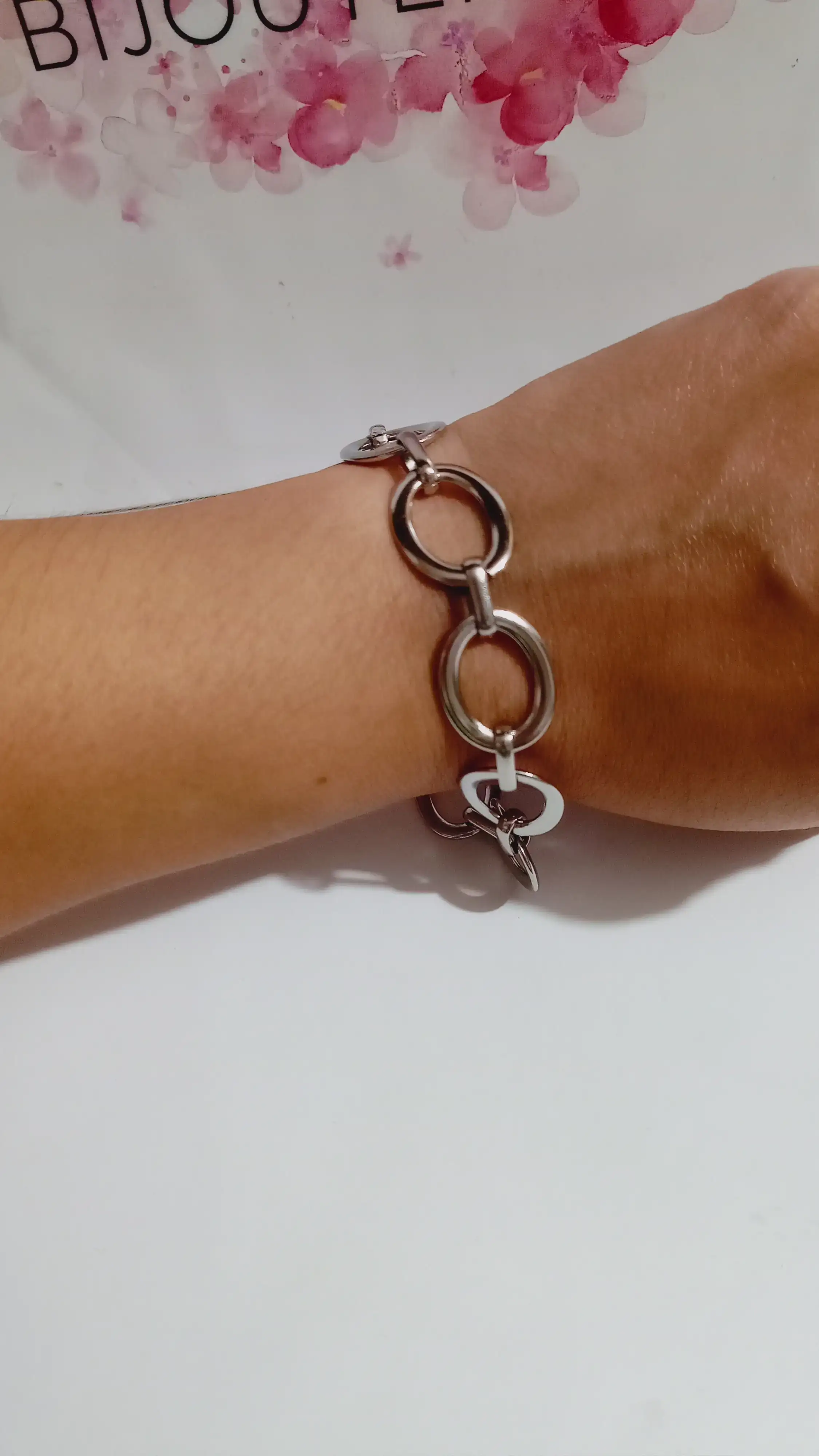PULSERA CON ESLABONES,GRANDES!!!😍😍😍
