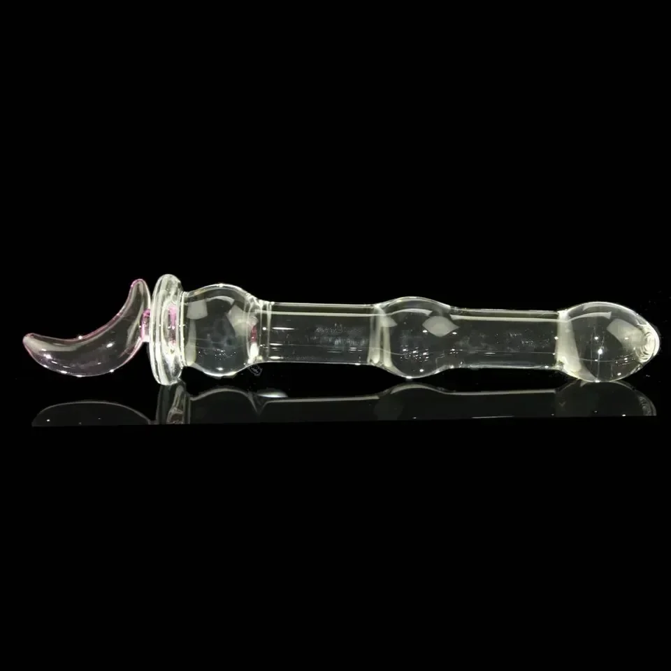 Crystal Glass Anal Plug Bear Star Moon Style  3
