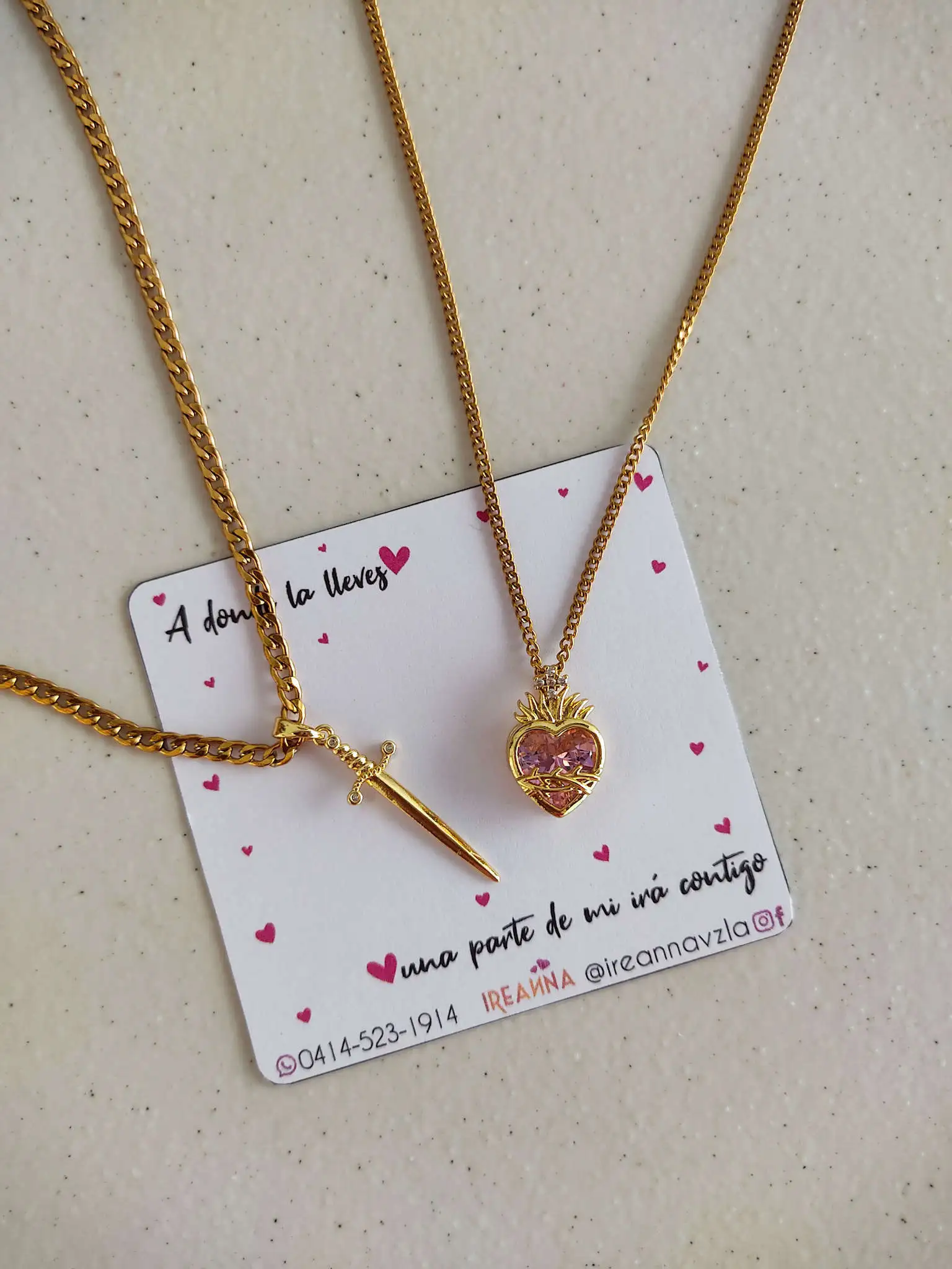 Cadenas corazón espada 💖 2
