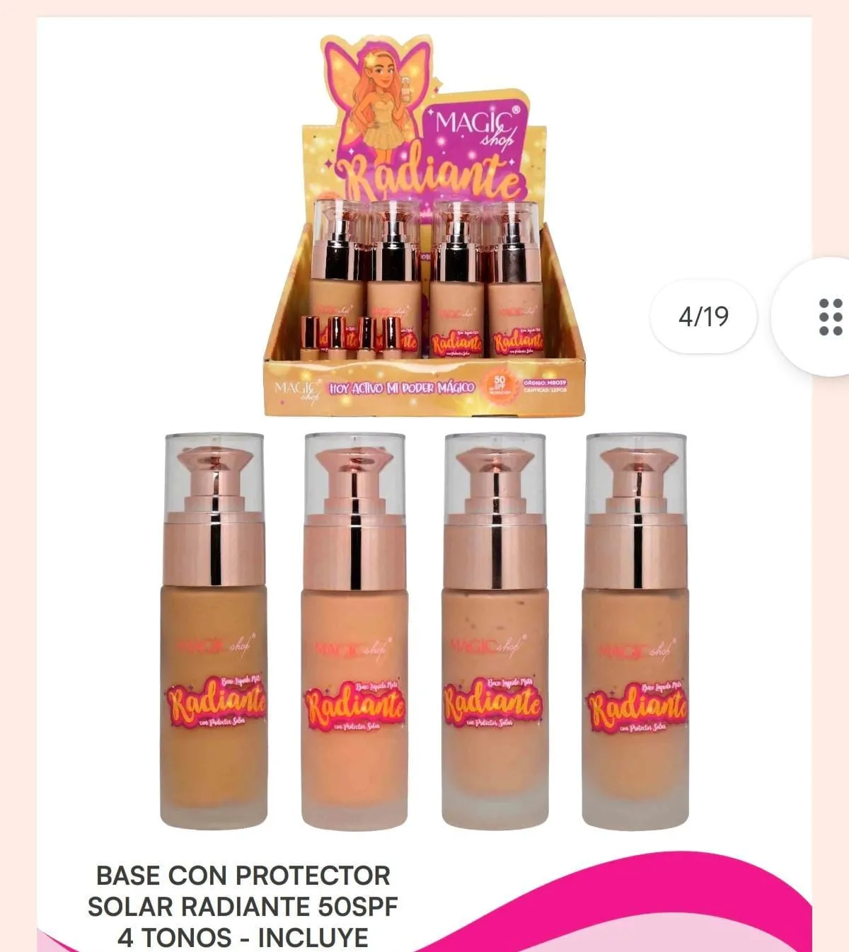Base con protector solar