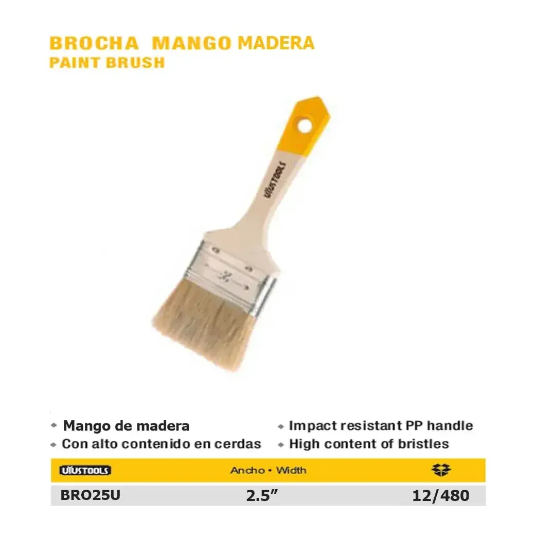 BROCHA M/Madera UYUST 2.5" **