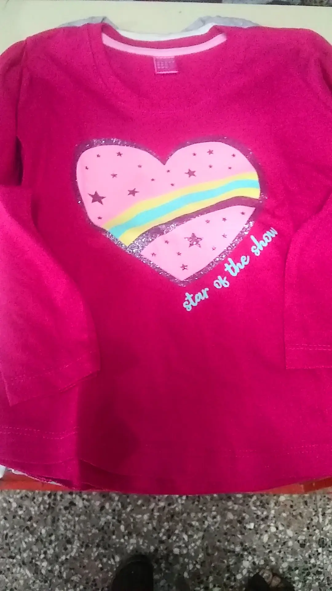 Remera nena carpeta 4 surtidas