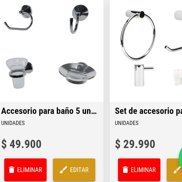 Accesorios para Baño y Varios