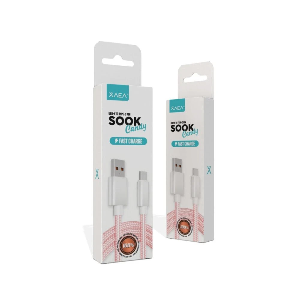 CABLE USB TIPO C MODX-091 – SOOK CANDY – XAEA – ROSA