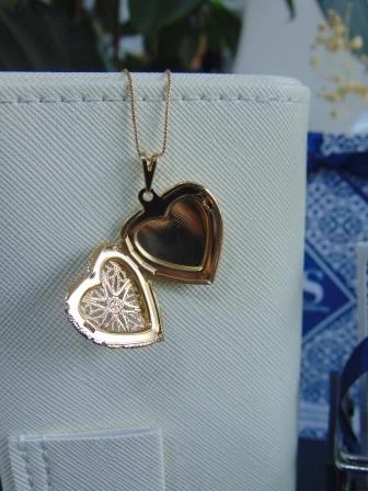 CADENA + DIJE RODIO DOR DIJE RELICARIO CORAZON ESTRELLAS 2