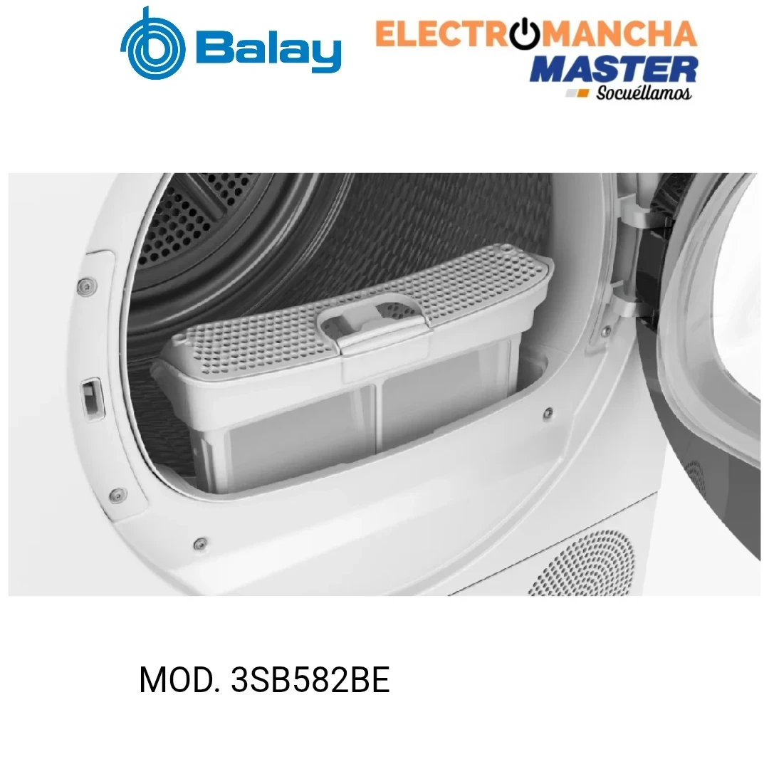 SECADORA BALAY 3SB582BE 8 KILOS BOMBA DE CALOR CLASE D  5