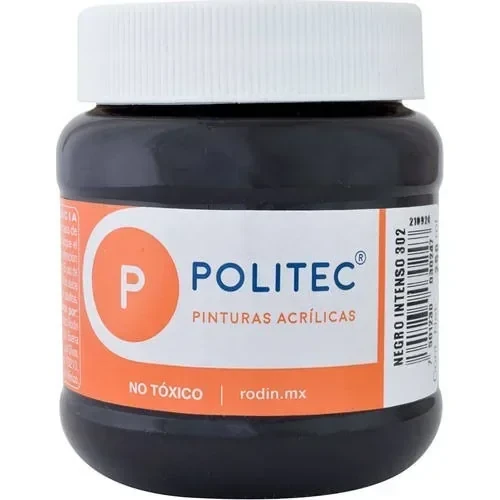 Politec pintura negro  frasco 20 ml