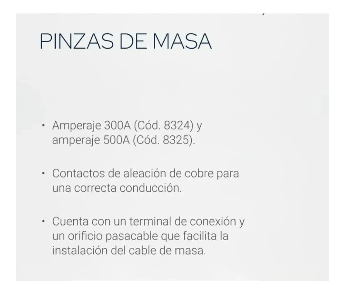 Pinza De Masa 500 Amp Bremen 4