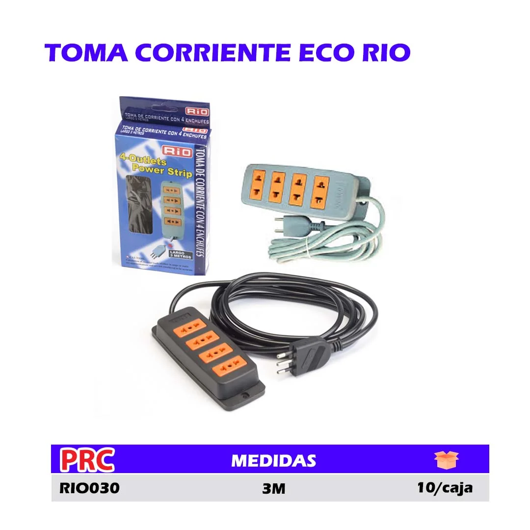 TOMA CORRIENTE (Alargador) ECO RIO 3M
