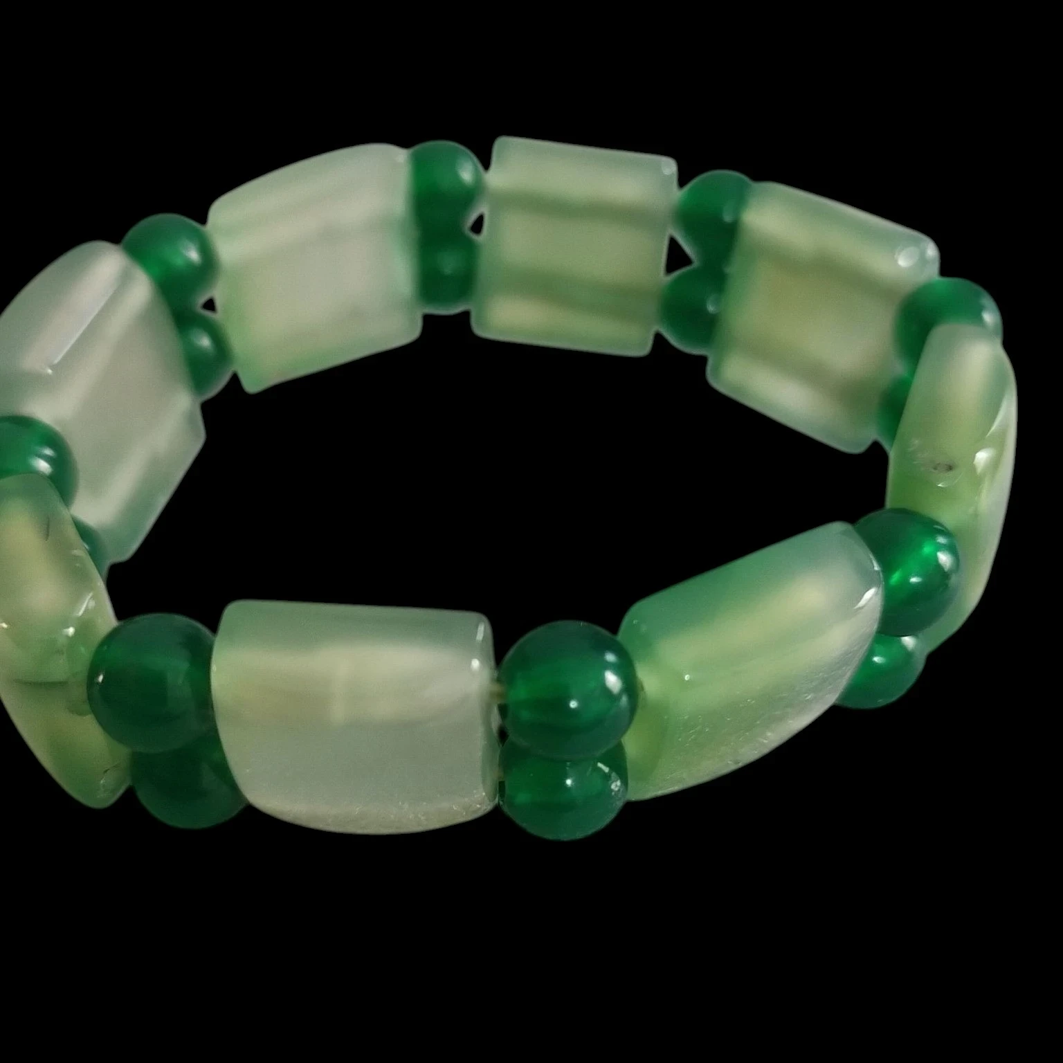Manilla elástica de onix verde 🤩