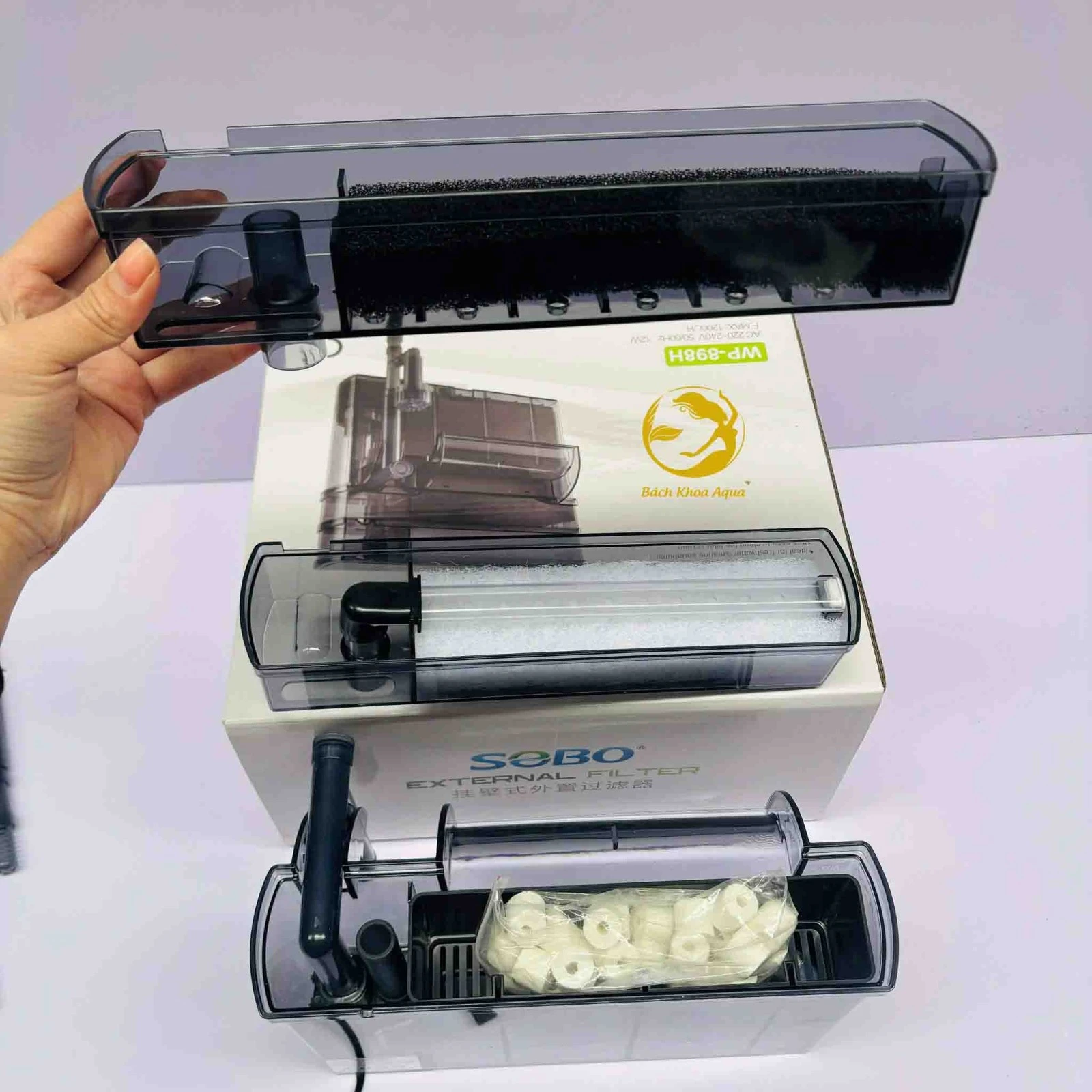 Filtro Mochila Sobo Wp-898h 12w 1200l/h 4
