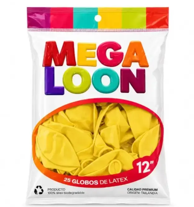 Globo latex 12" macaron 2,8 grs x 25 unidades  4