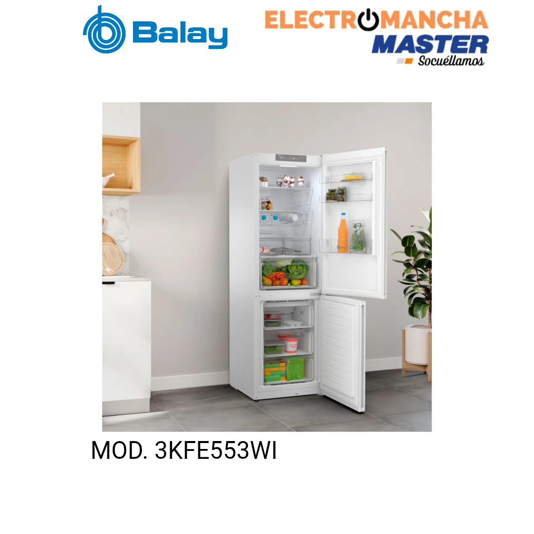 FRIGO COMBI BALAY 3KFE553WI 1,86*60 NF BLANCO CLASE EN 2