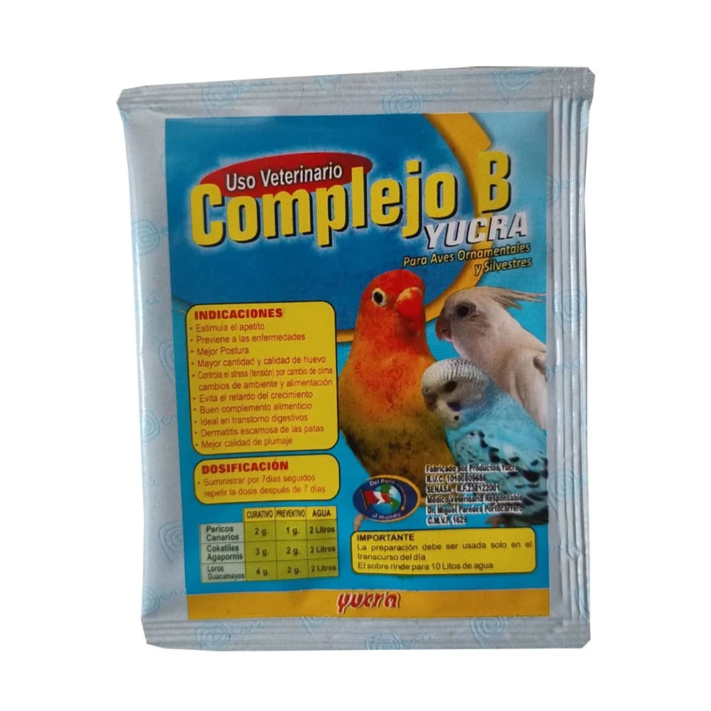 Sobre Complejo B Vitamínico 5g Aves Svy-20