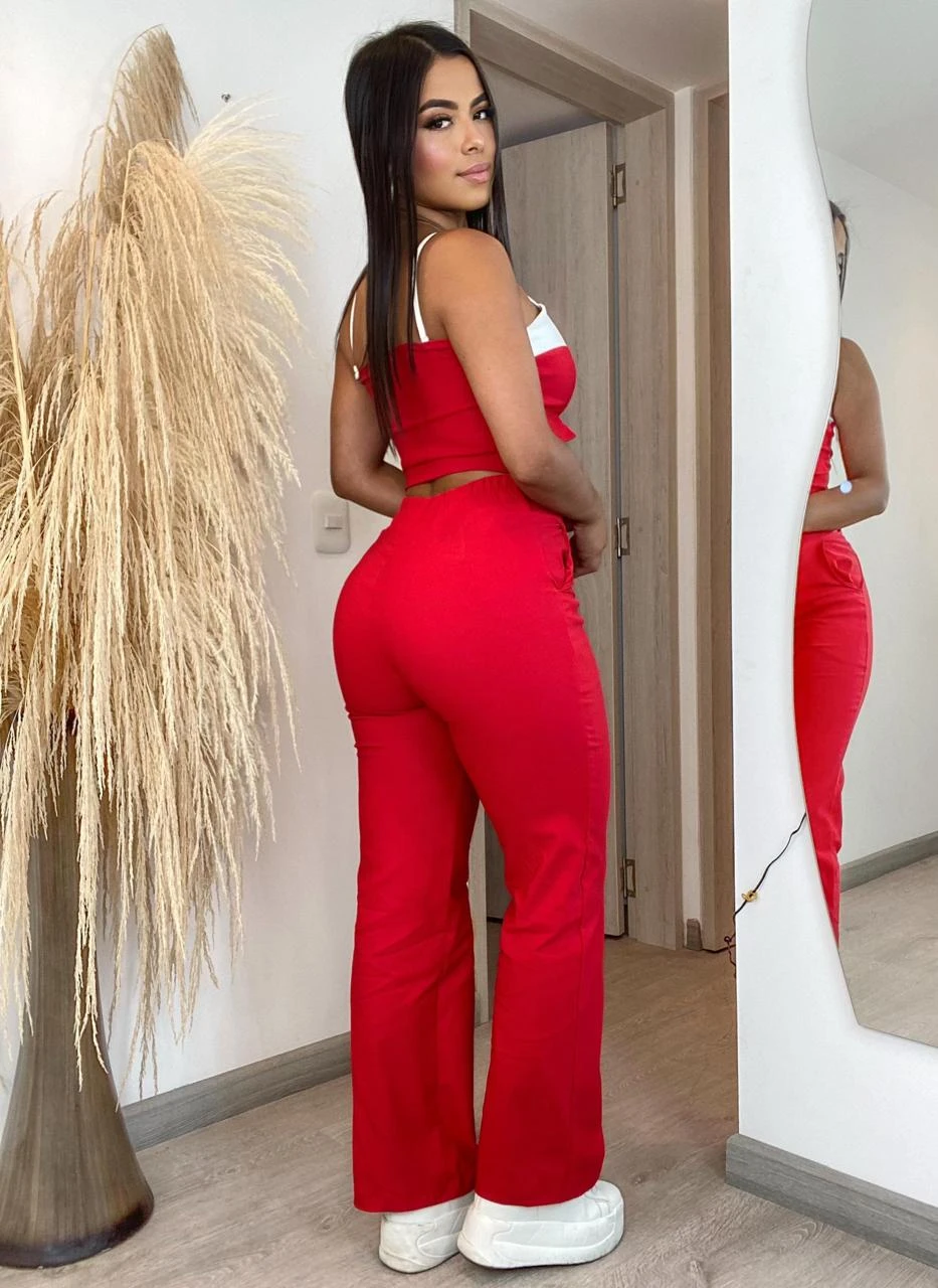 Conjunto 2 piezas pantalón y top 6