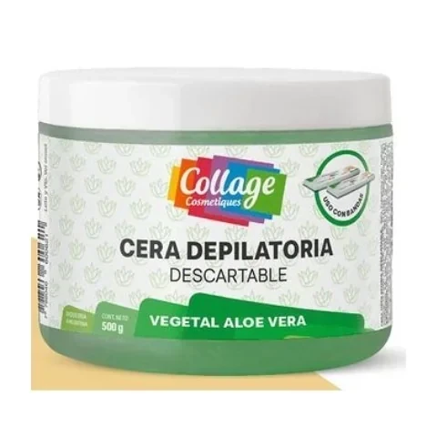 CERA DEPILATORIA DESCARTABLE X 500GR ALOE VERA
