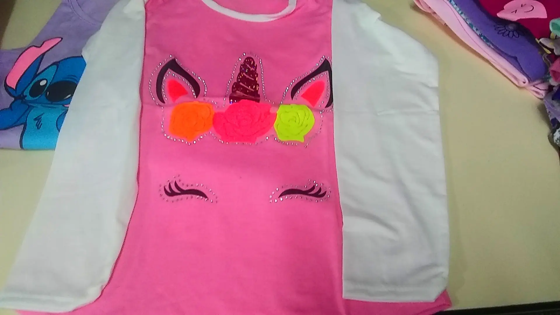 Remeras nena largas surtidas del 2 al 14  2