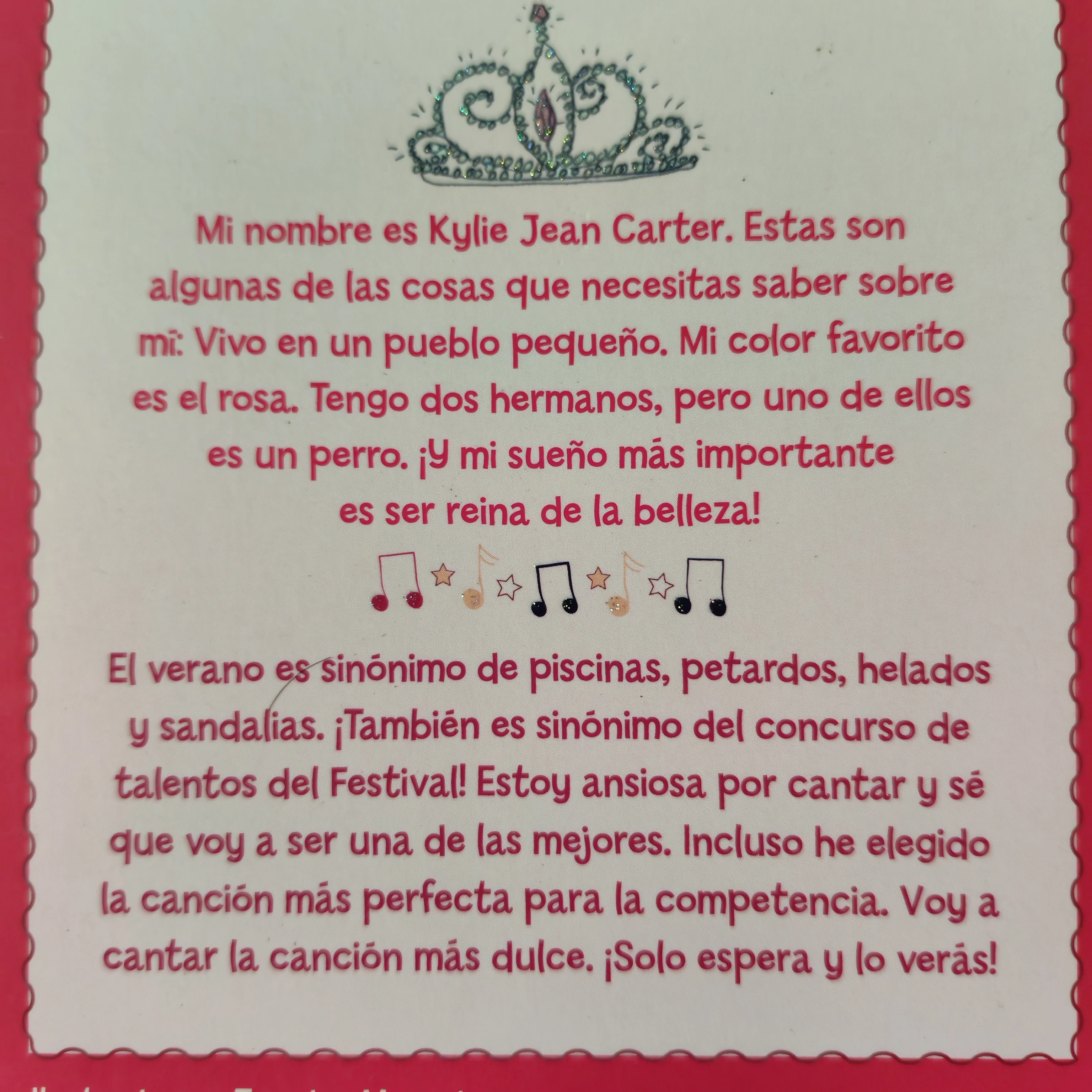 Kylie Jean reina del canto, nuevo  2
