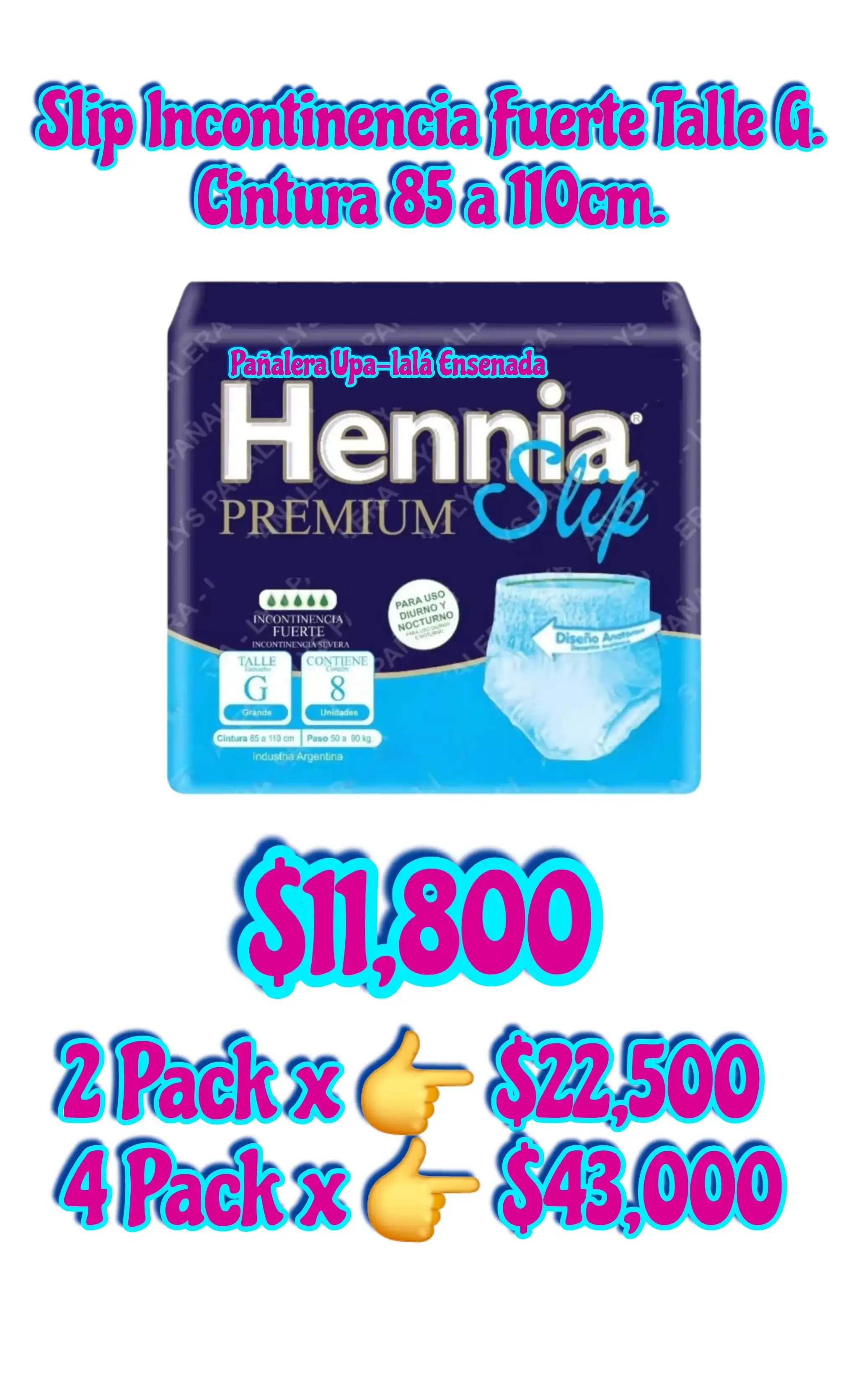 Oferta x 2 Pack P/Adultos 