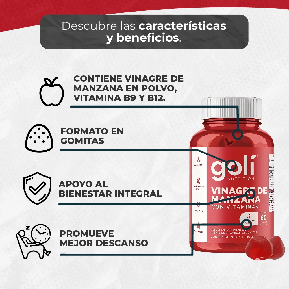 Gomas Goli nutrition Vinagre de Manzana  4