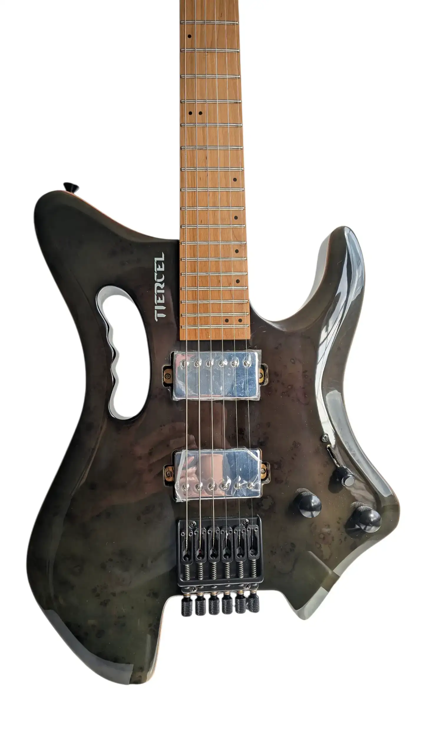 Guitarra Eléctrica Headless Tiercel Black Lake  3