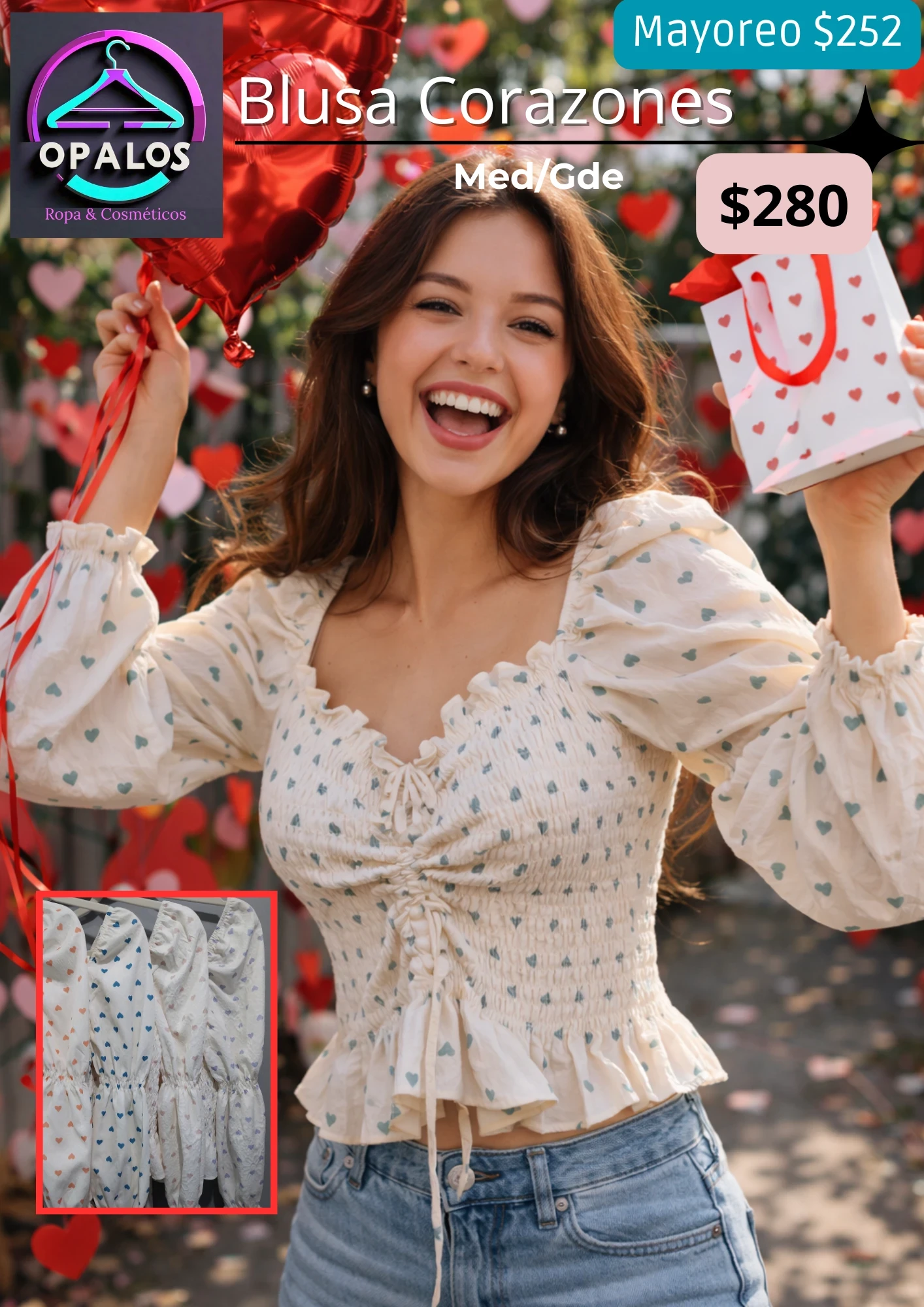 Blusa Corazones