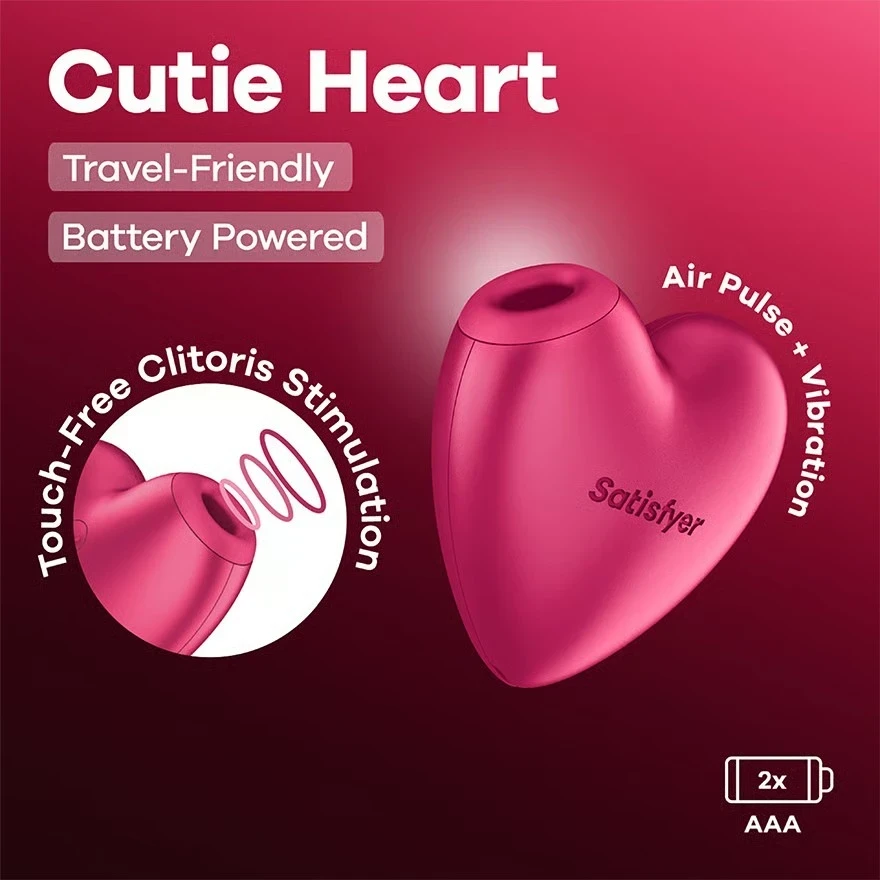 Satisfyer Succionador Cutie Heart - Funciona con pilas