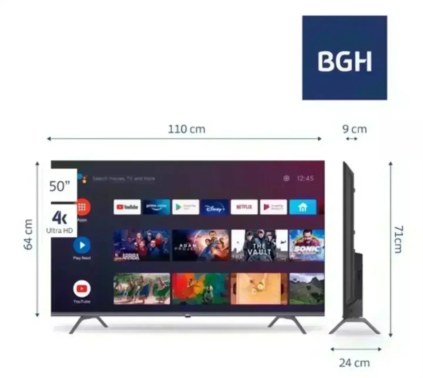 Smart Tv BGH C/Android 50" 3