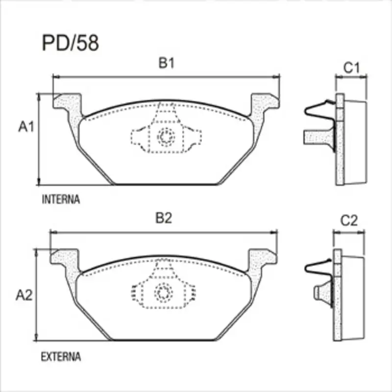 PASTILLA AUDI A3 96-03 VW JETTA 2.0 DEL
