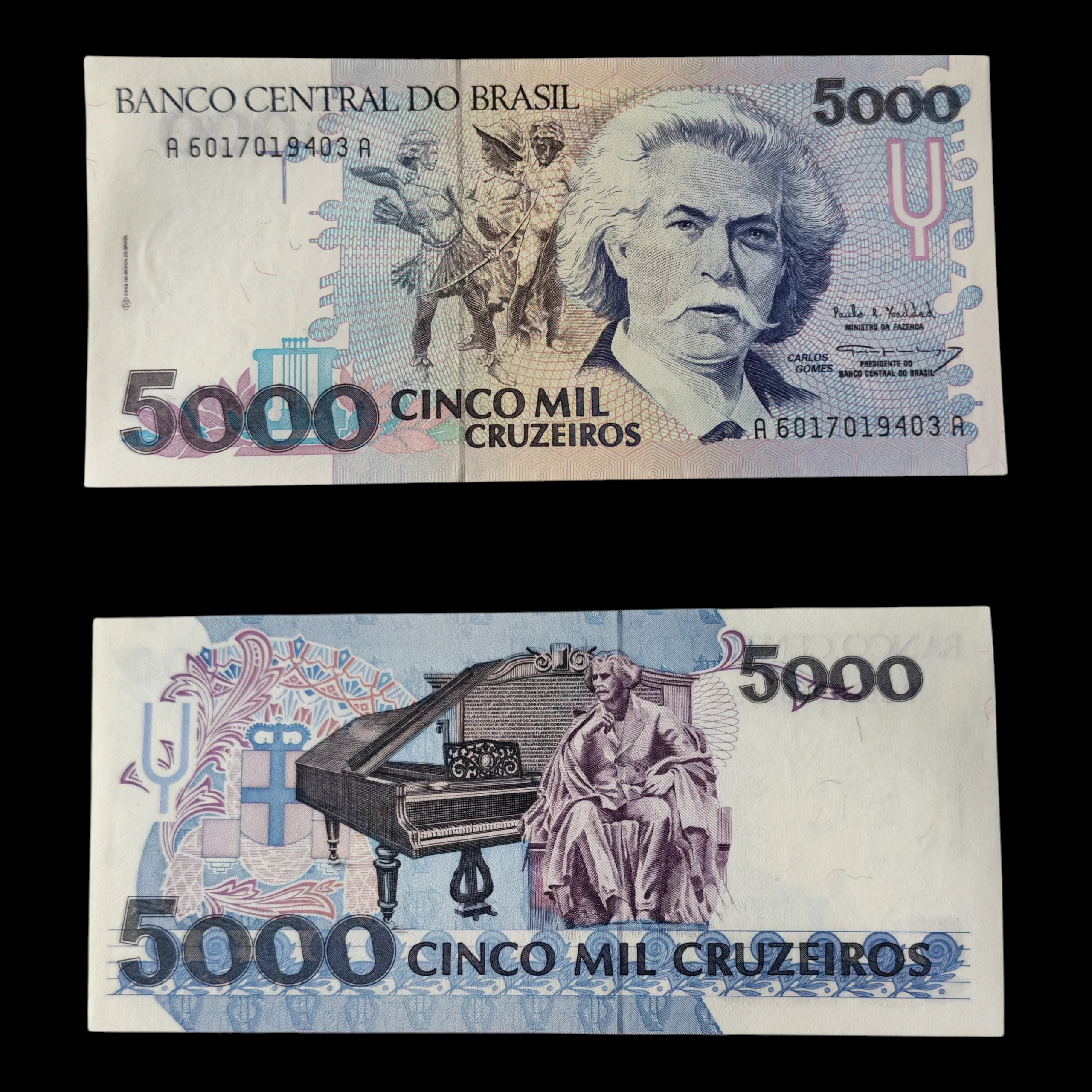 ° Brasil 5000 cruzeiros UNC